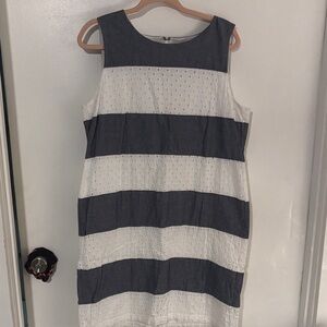 Talbots Chambray Sleeveless Dress